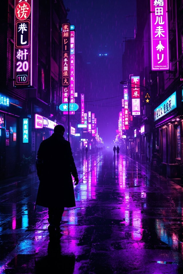 赛博朋克题材科幻影视海报